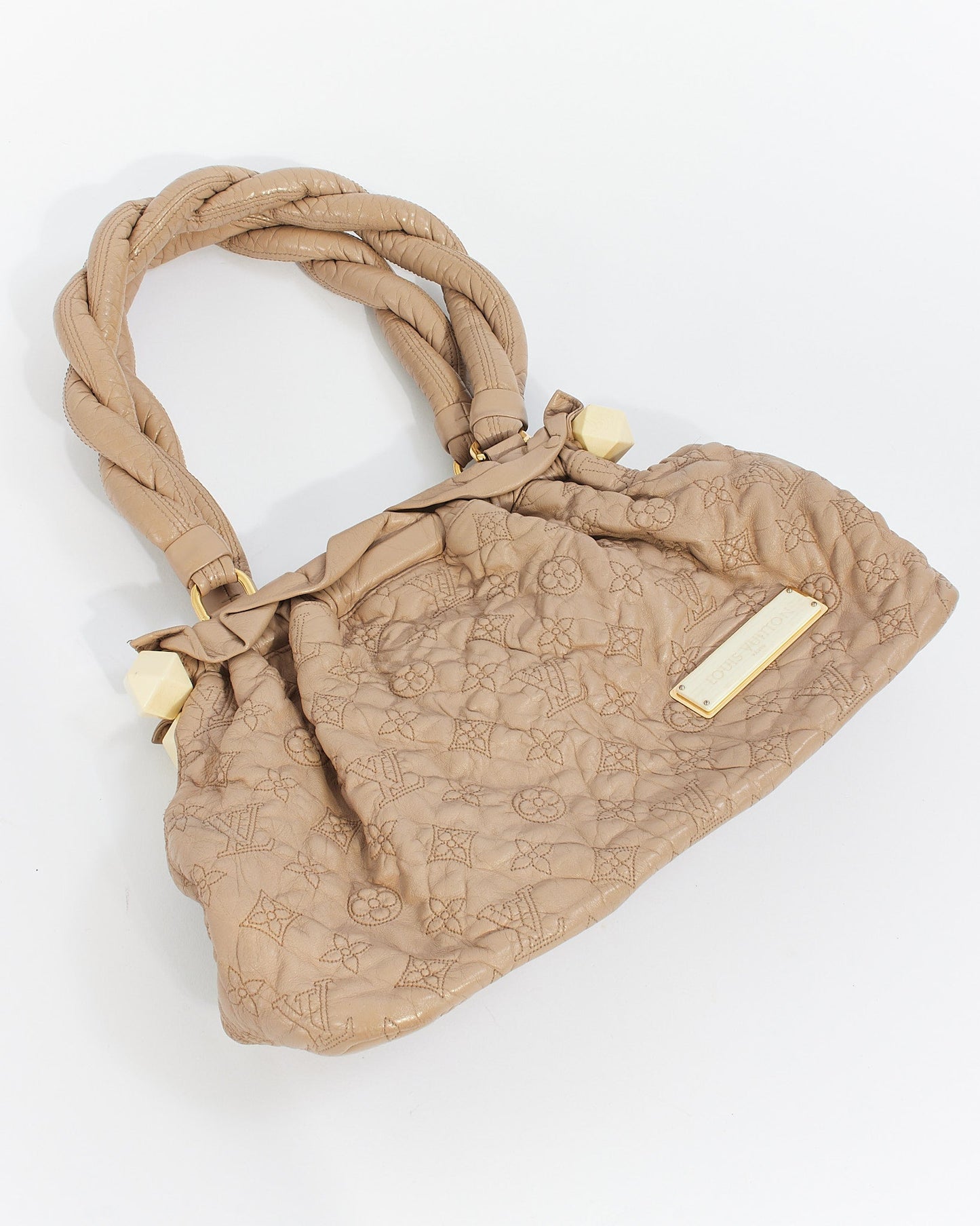 Louis Vuitton Beige Leather Olympe Stratus PM Shoulder Bag