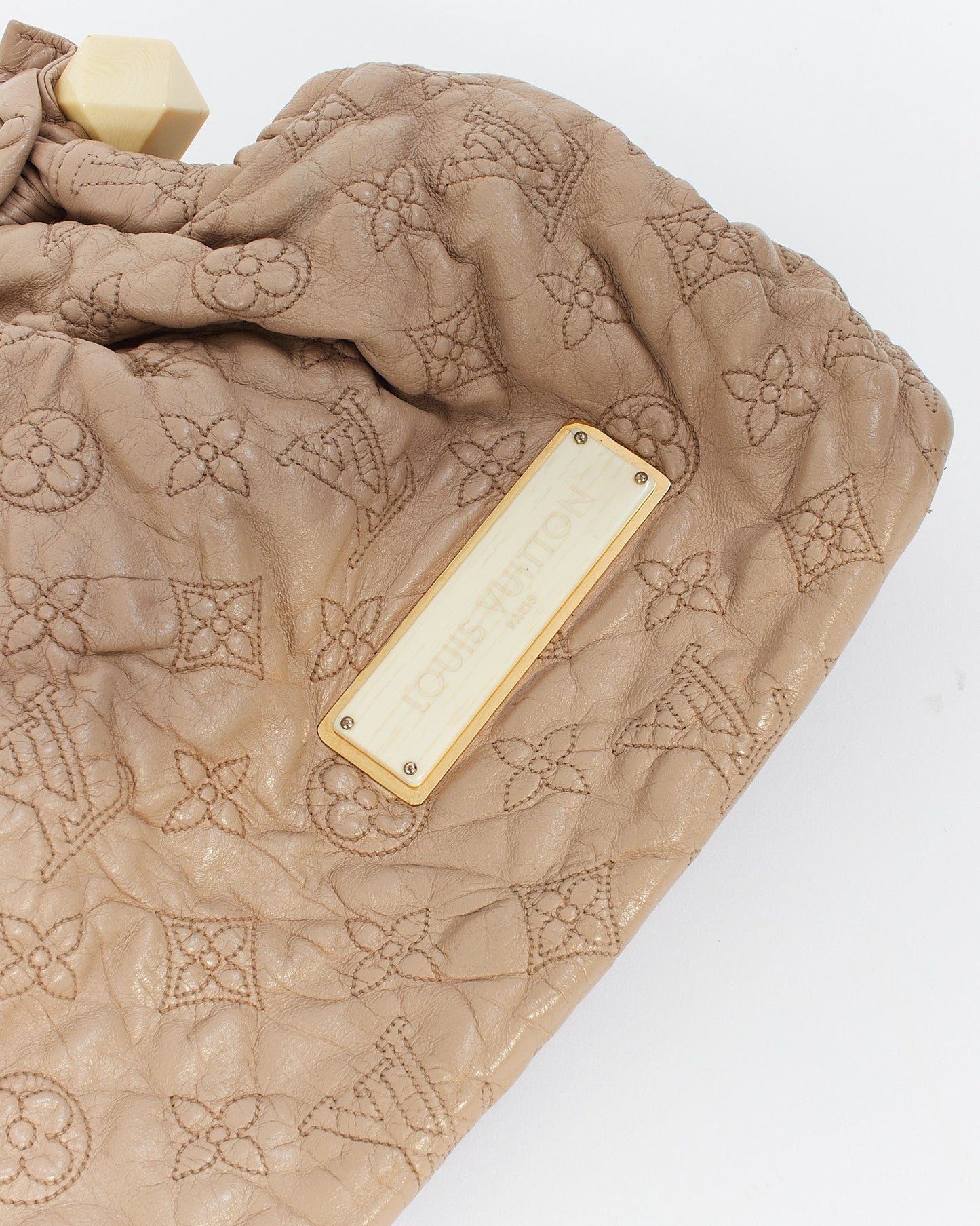 Louis Vuitton Beige Leather Olympe Stratus PM Shoulder Bag