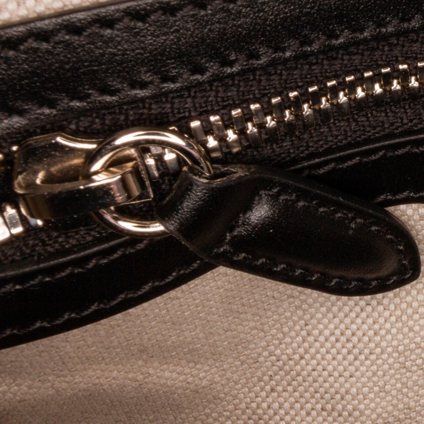 Gucci GG Crossbody Bag Black Embossed Leather