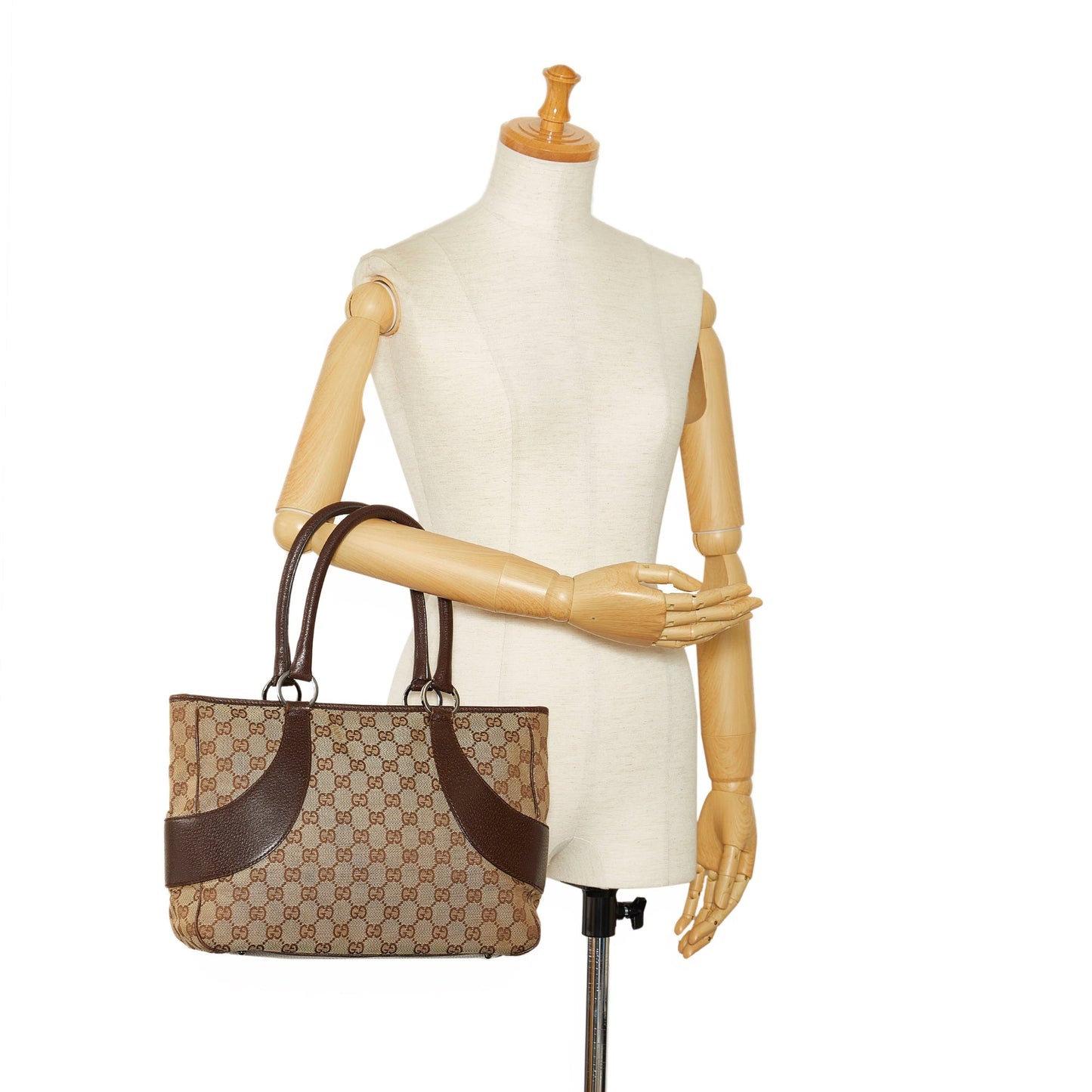 Brown Gucci GG Canvas Tote
