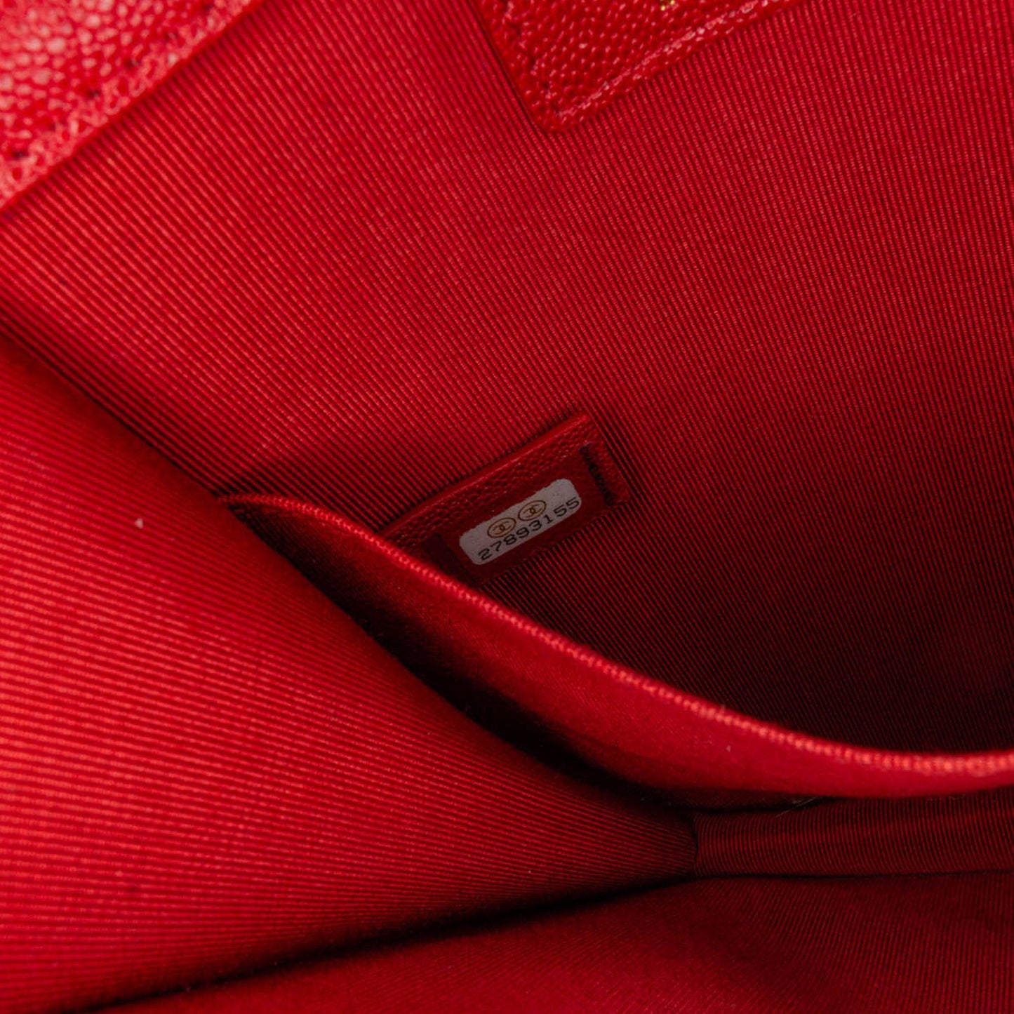Red Chanel Quilted Caviar North South Boy Flap Shoulder Bag