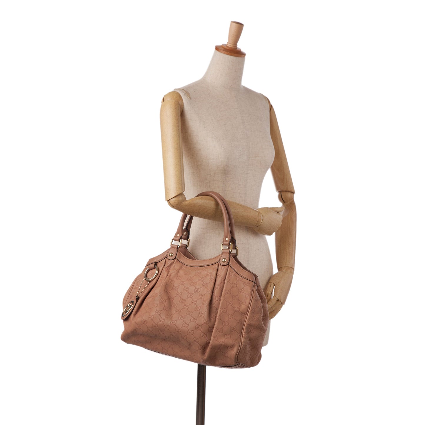Pink Gucci Medium Guccissima Sukey Tote
