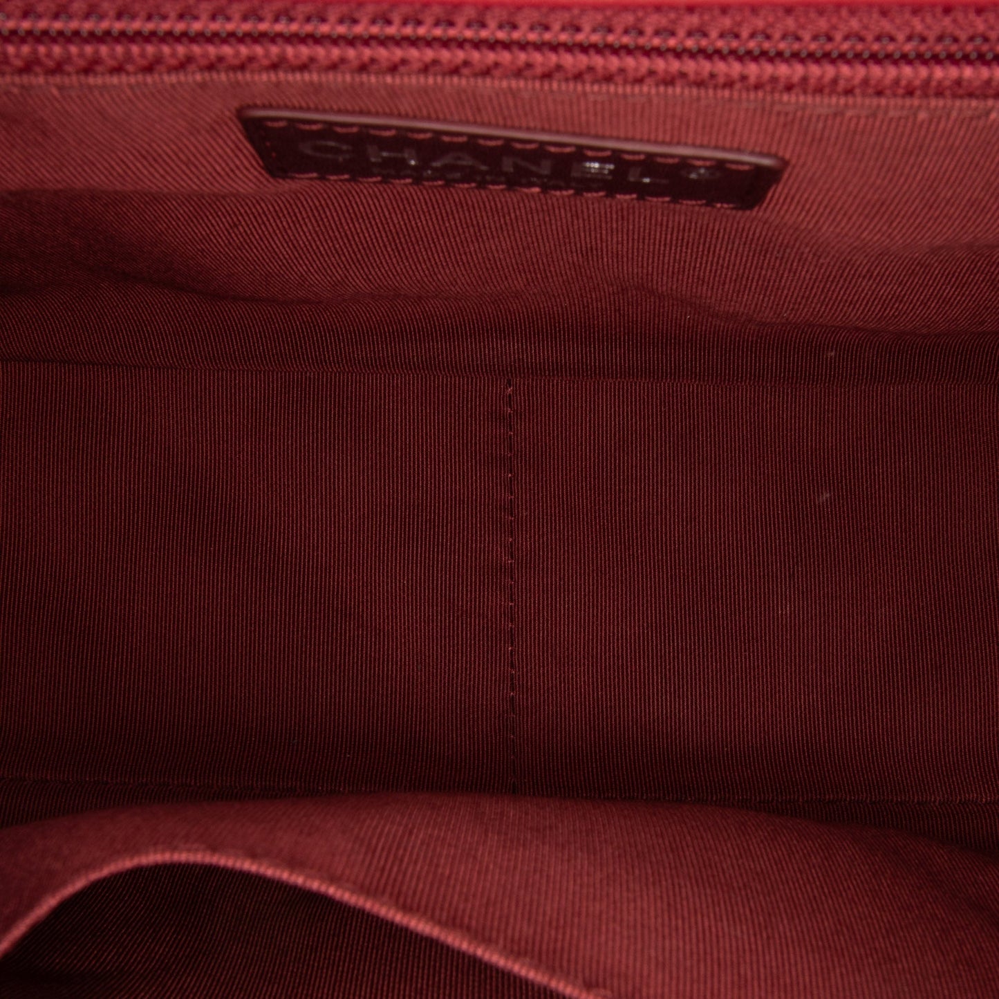 Red Chanel CC Quilted Lambskin Single Flap Shoulder Bag