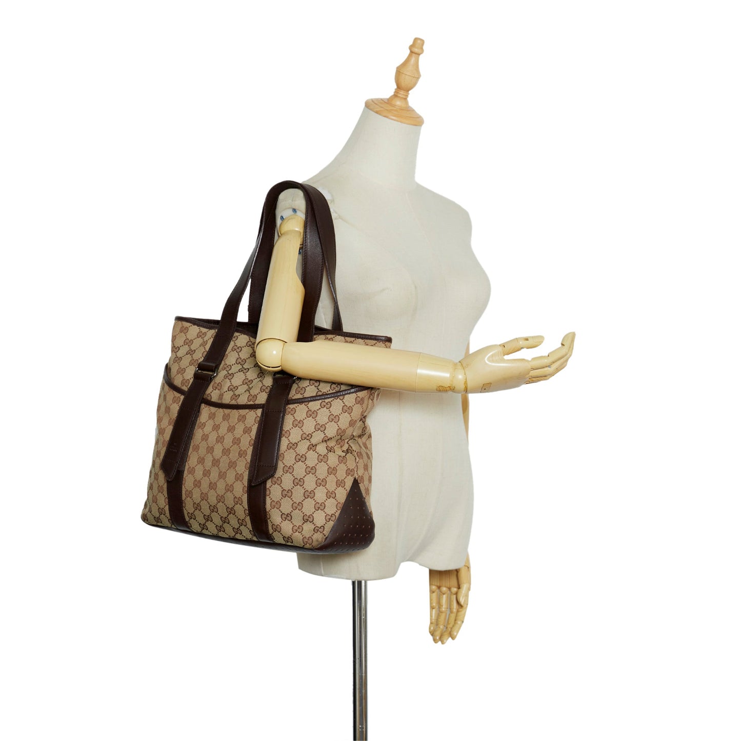 Brown Gucci GG Canvas Tote Bag