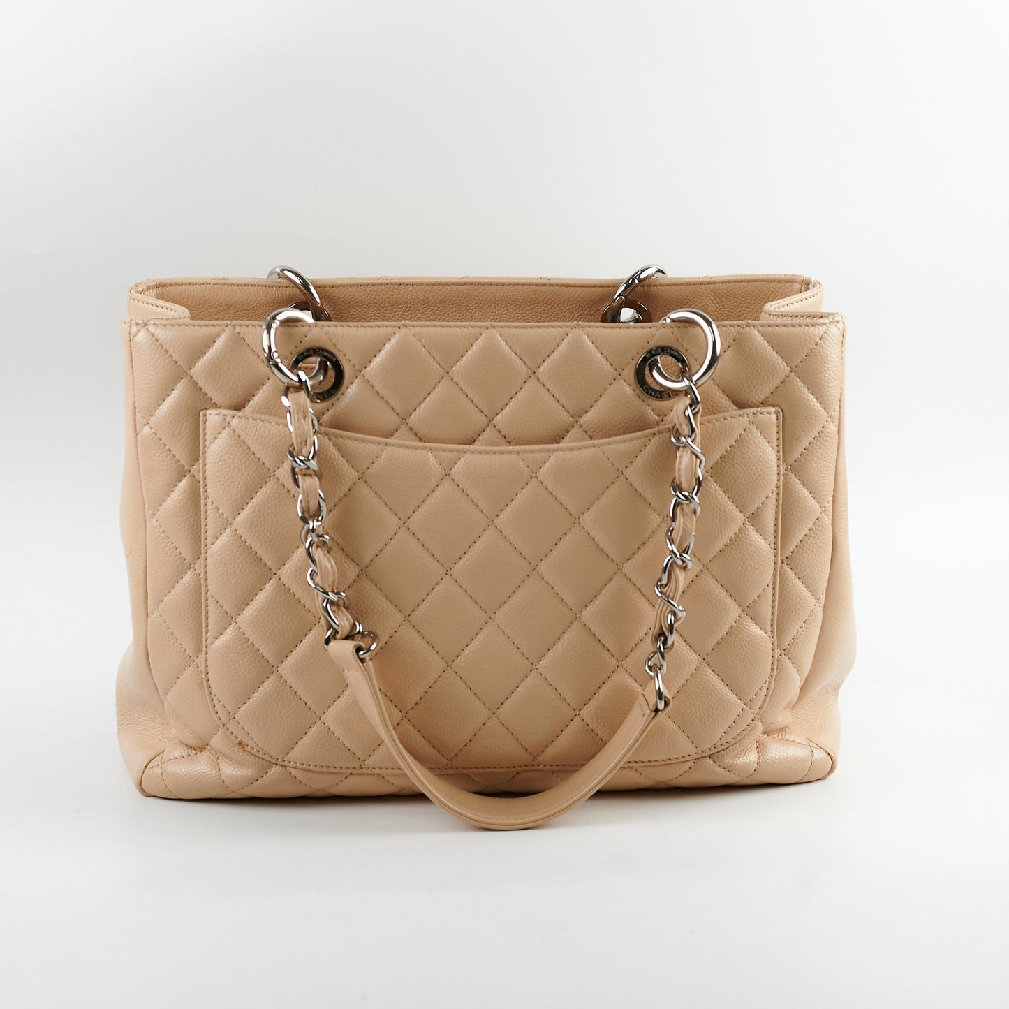 Chanel GST Caviar Beige Shoulder Bag- Series 13