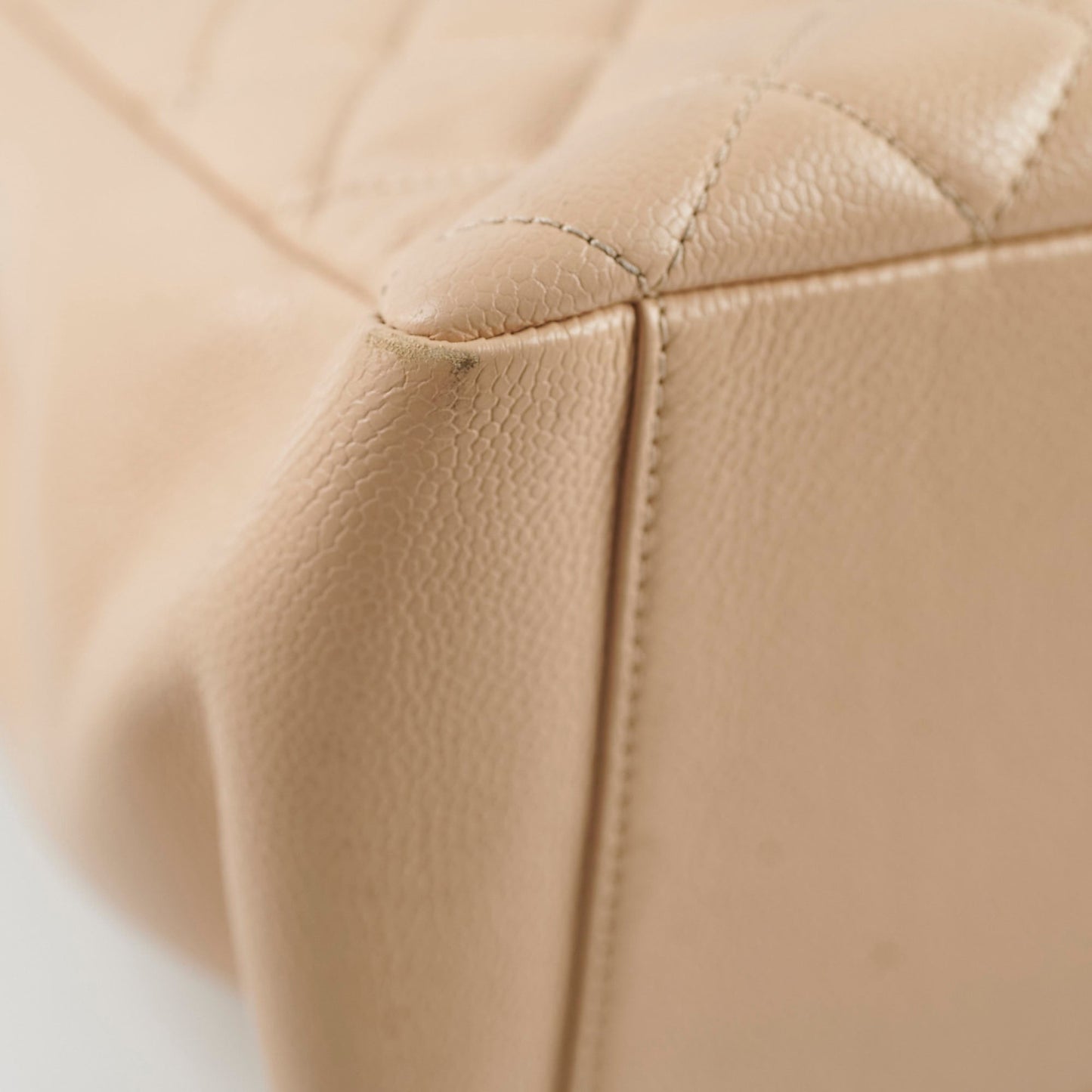 Chanel GST Caviar Beige Shoulder Bag- Series 13