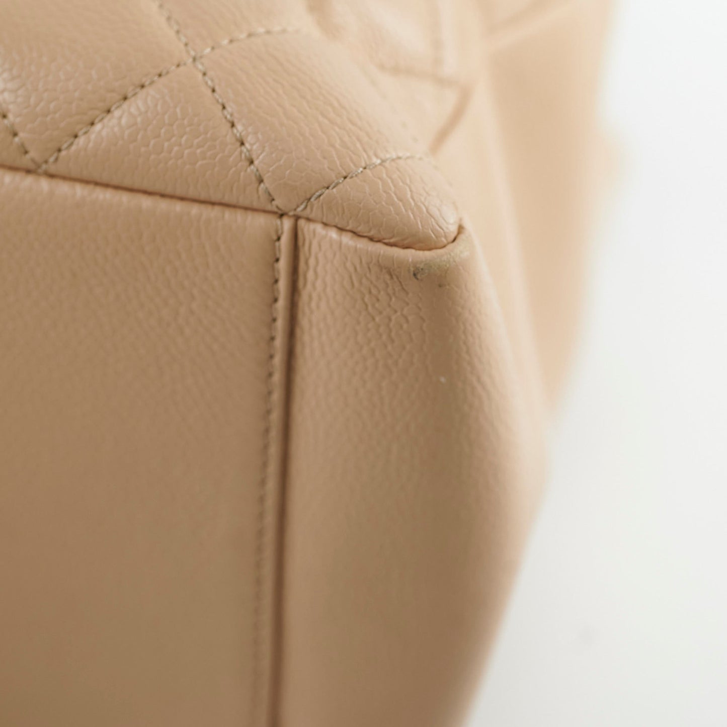 Chanel GST Caviar Beige Shoulder Bag- Series 13
