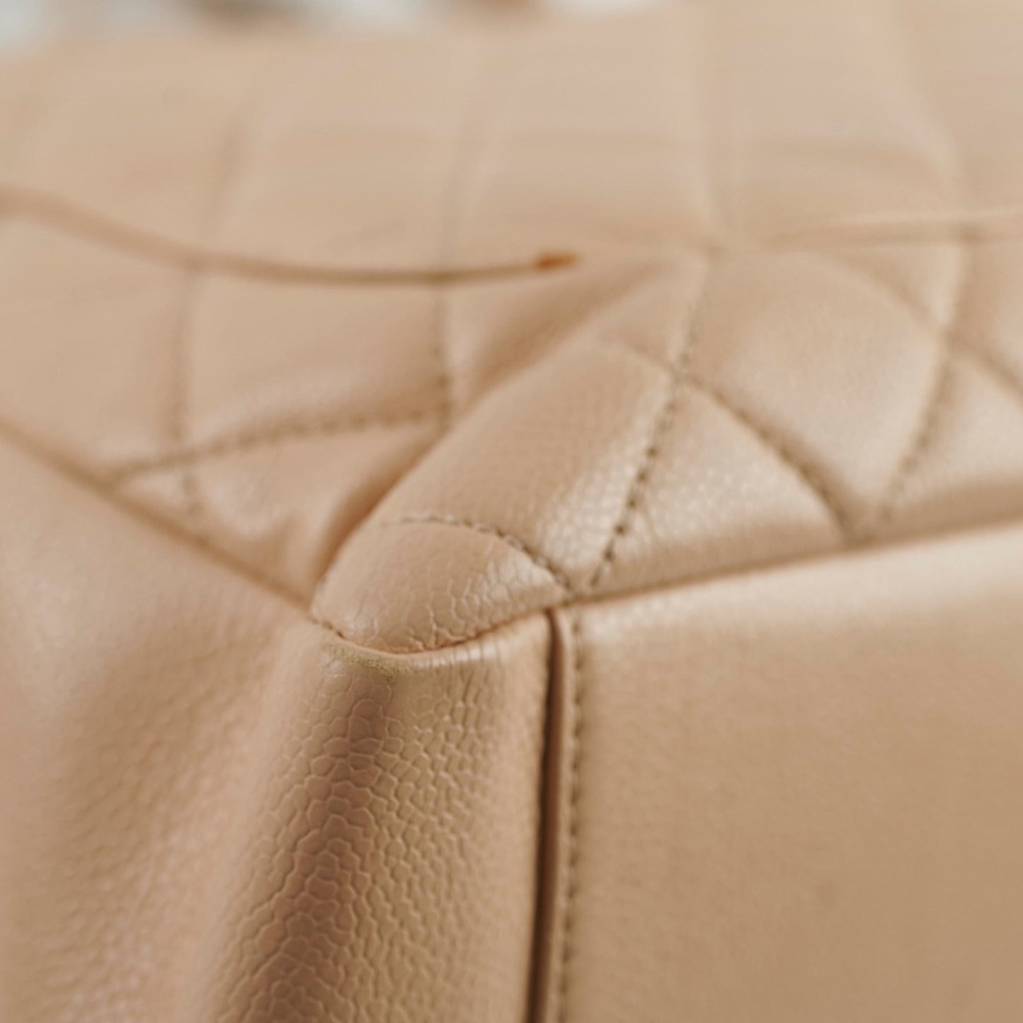 Chanel GST Caviar Beige Shoulder Bag- Series 13