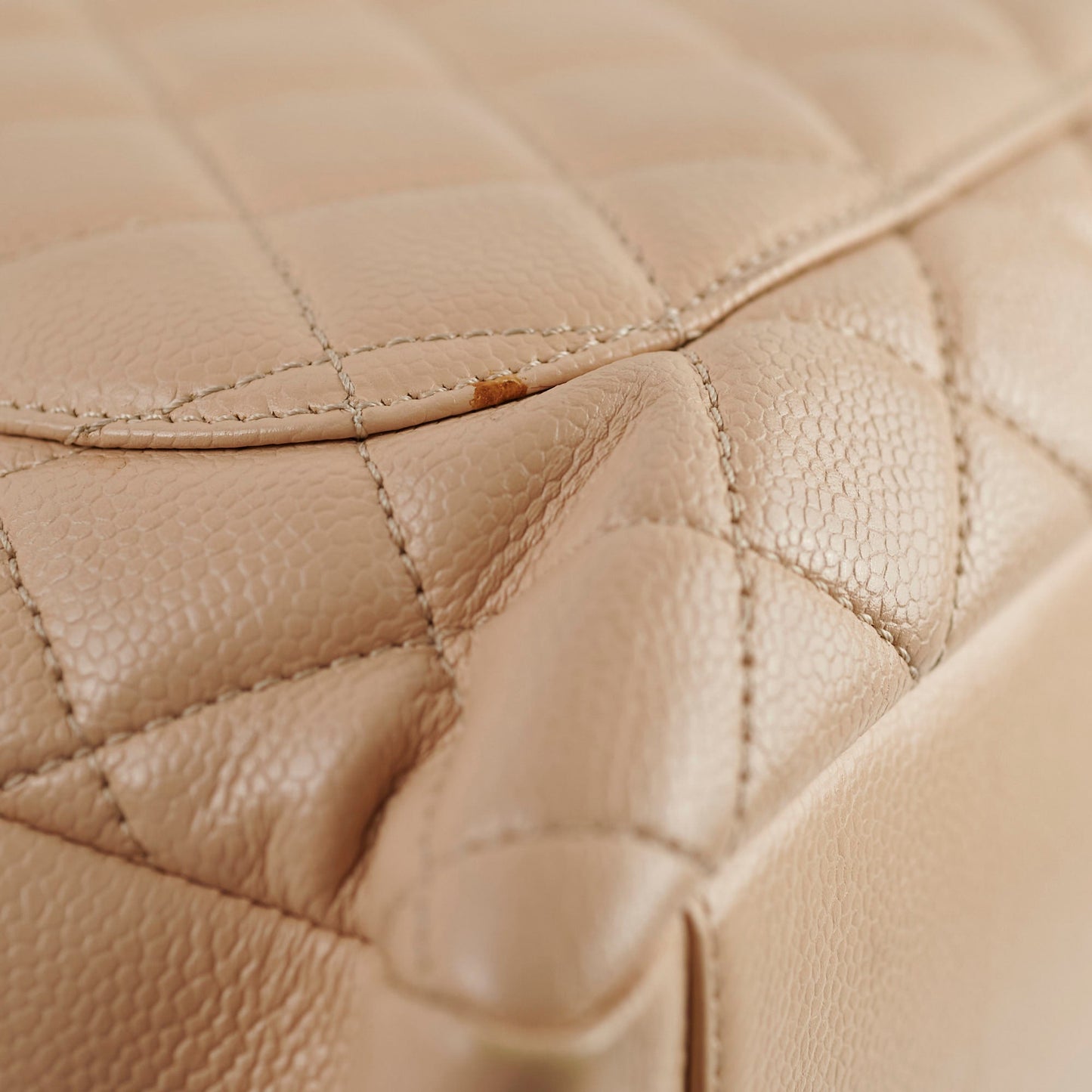 Chanel GST Caviar Beige Shoulder Bag- Series 13