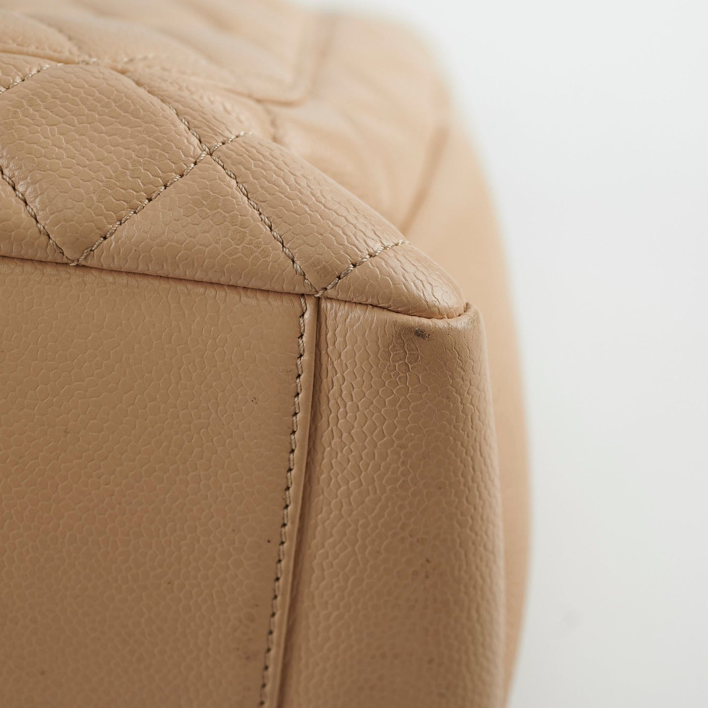 Chanel GST Caviar Beige Shoulder Bag- Series 13