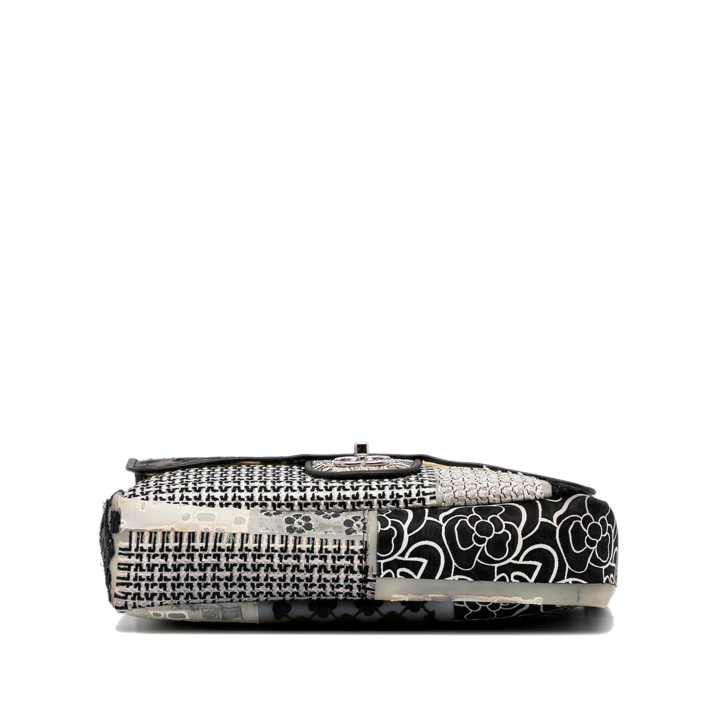 Black Chanel Jumbo CC Patchwork Classic Flap Shoulder Bag