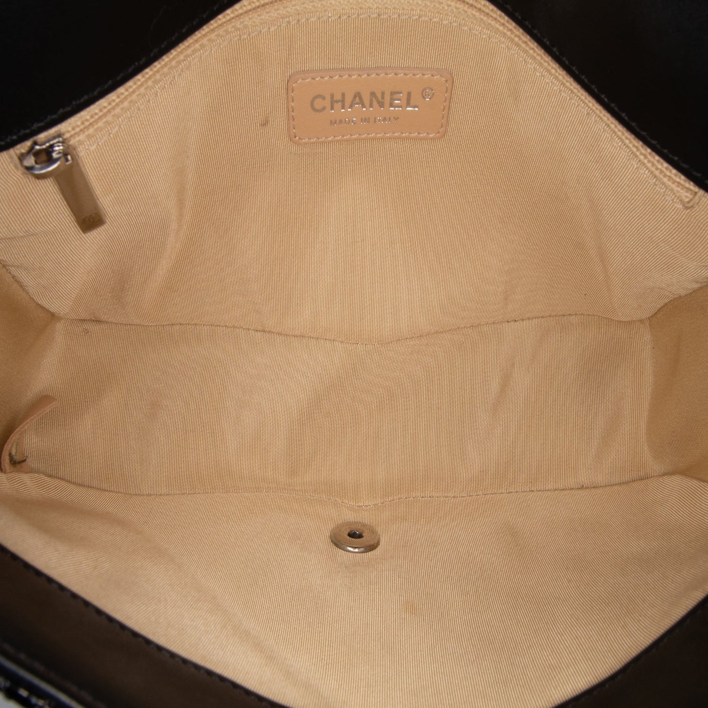 Black Chanel Medium Patent Coco Boy Flap Shoulder Bag