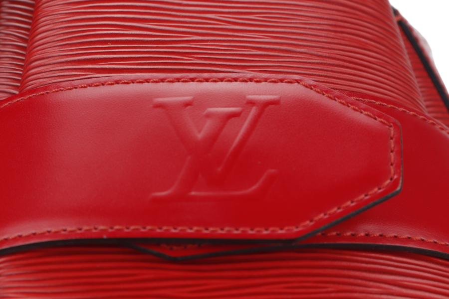 LOUIS VUITTON SAC D'EPAULE SHOULDER BAG (M80193) RED EPI LEATHER GOLD HARDWARE NO DUST COVER