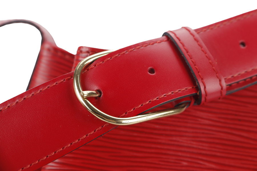 LOUIS VUITTON SAC D'EPAULE SHOULDER BAG (M80193) RED EPI LEATHER GOLD HARDWARE NO DUST COVER