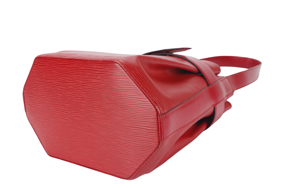 LOUIS VUITTON SAC D'EPAULE SHOULDER BAG (M80193) RED EPI LEATHER GOLD HARDWARE NO DUST COVER