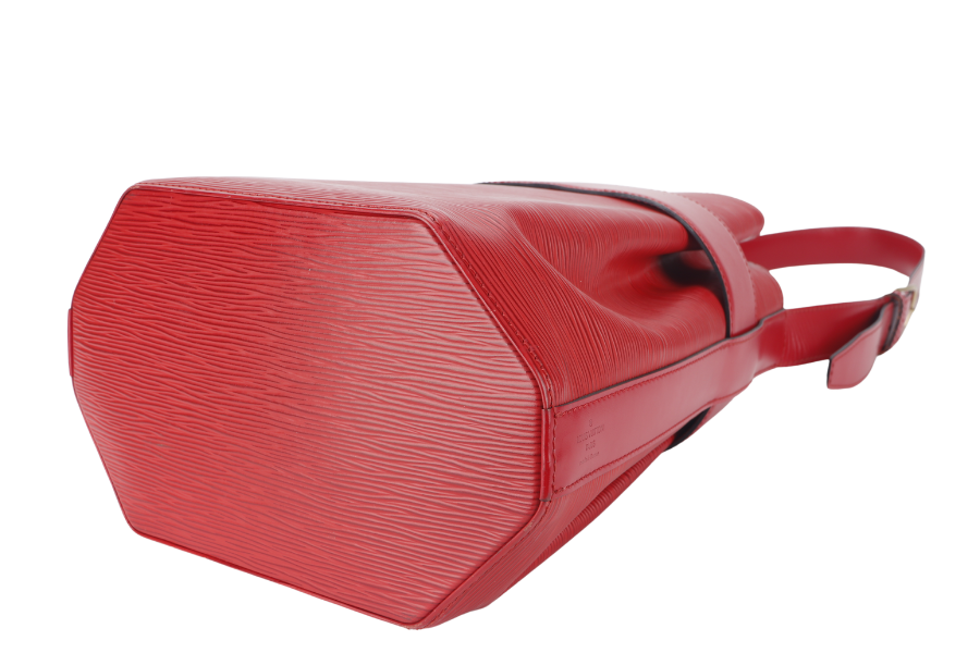 LOUIS VUITTON SAC D'EPAULE SHOULDER BAG (M80193) RED EPI LEATHER GOLD HARDWARE NO DUST COVER