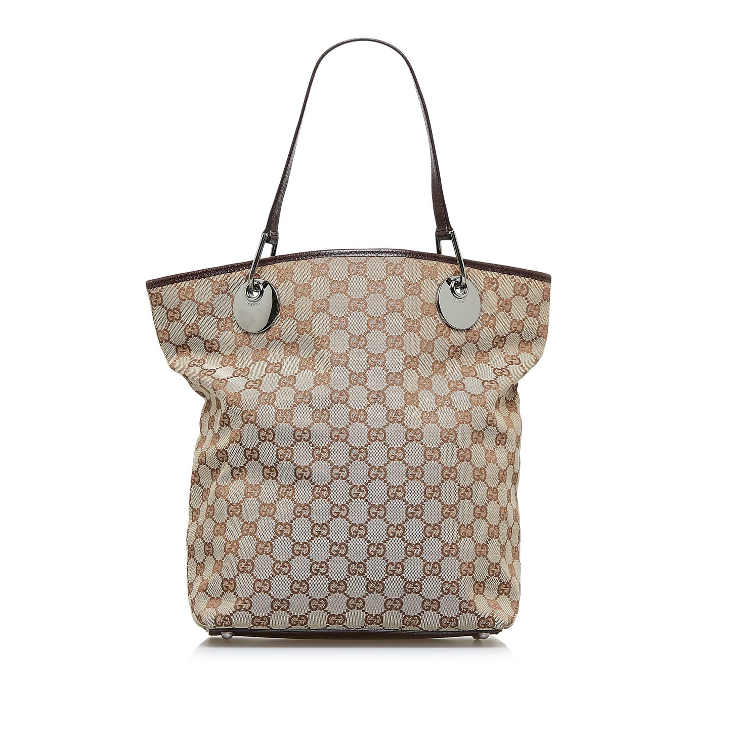 Taupe Gucci GG Canvas Eclipse Tote Bag