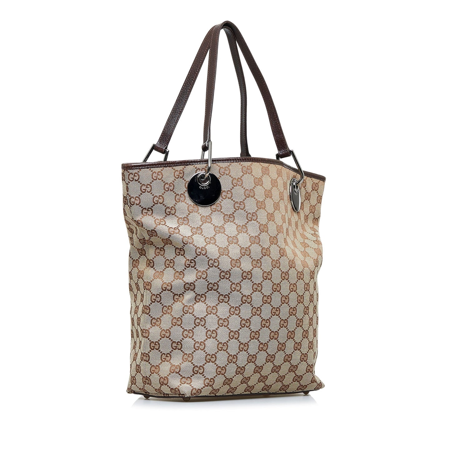 Taupe Gucci GG Canvas Eclipse Tote Bag