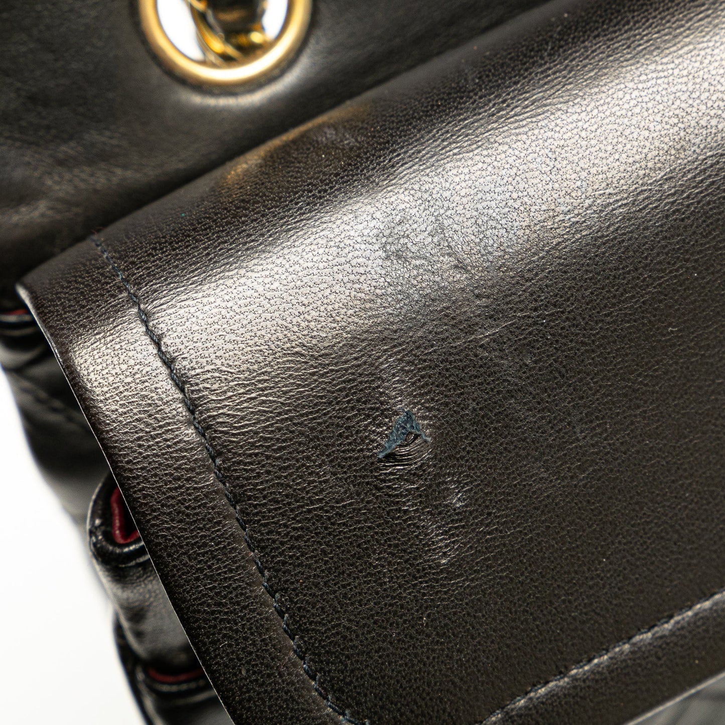 Black Chanel Medium Classic Lambskin Double Flap Shoulder Bag