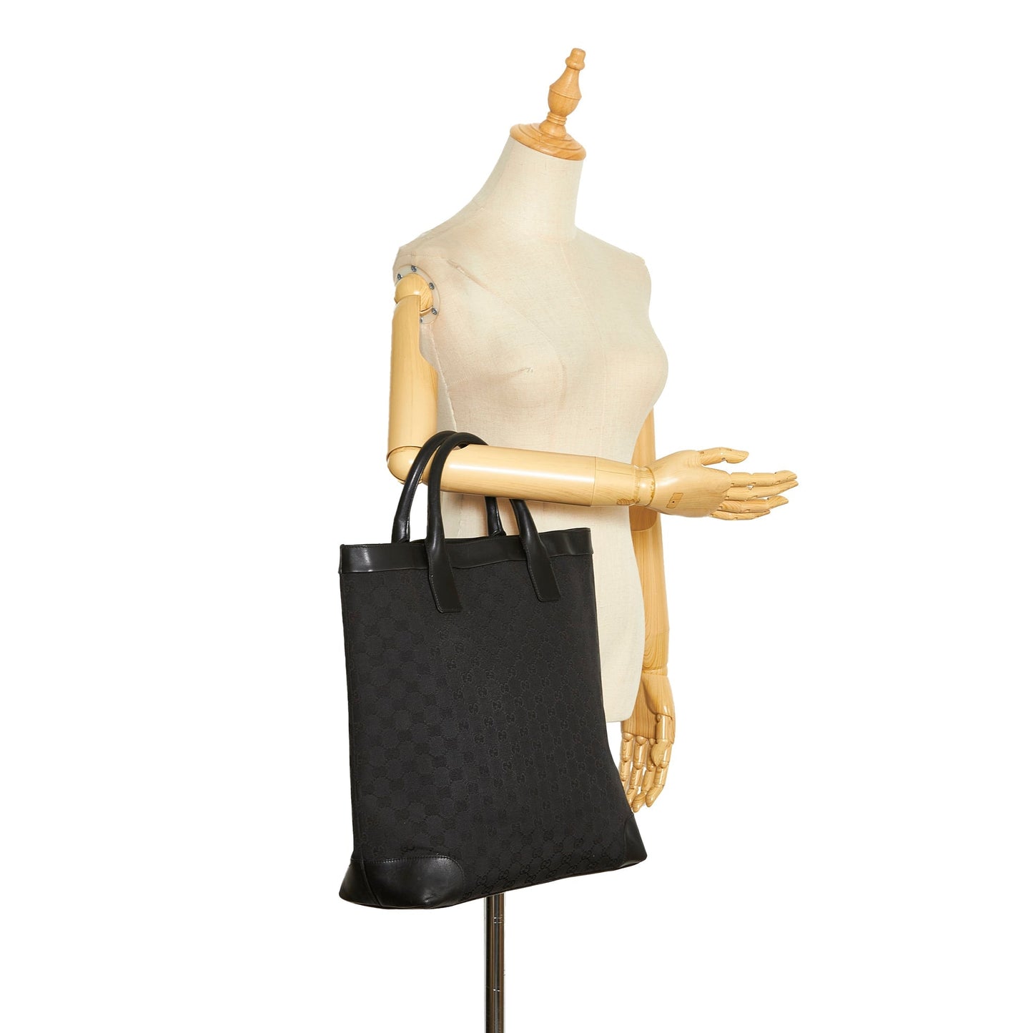 Gucci Tote Bag Black GG Canvas