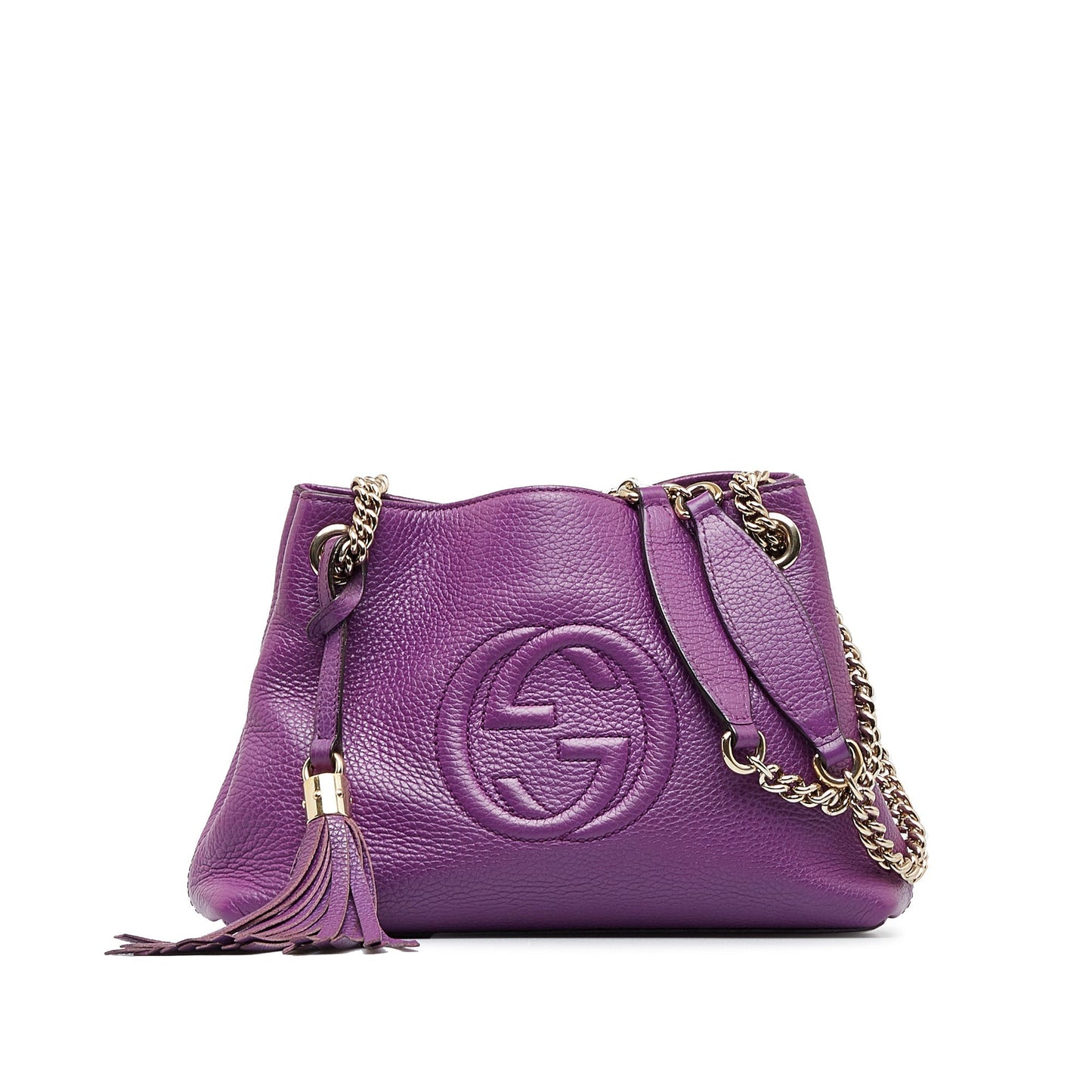 Purple Gucci Soho Chain Tote