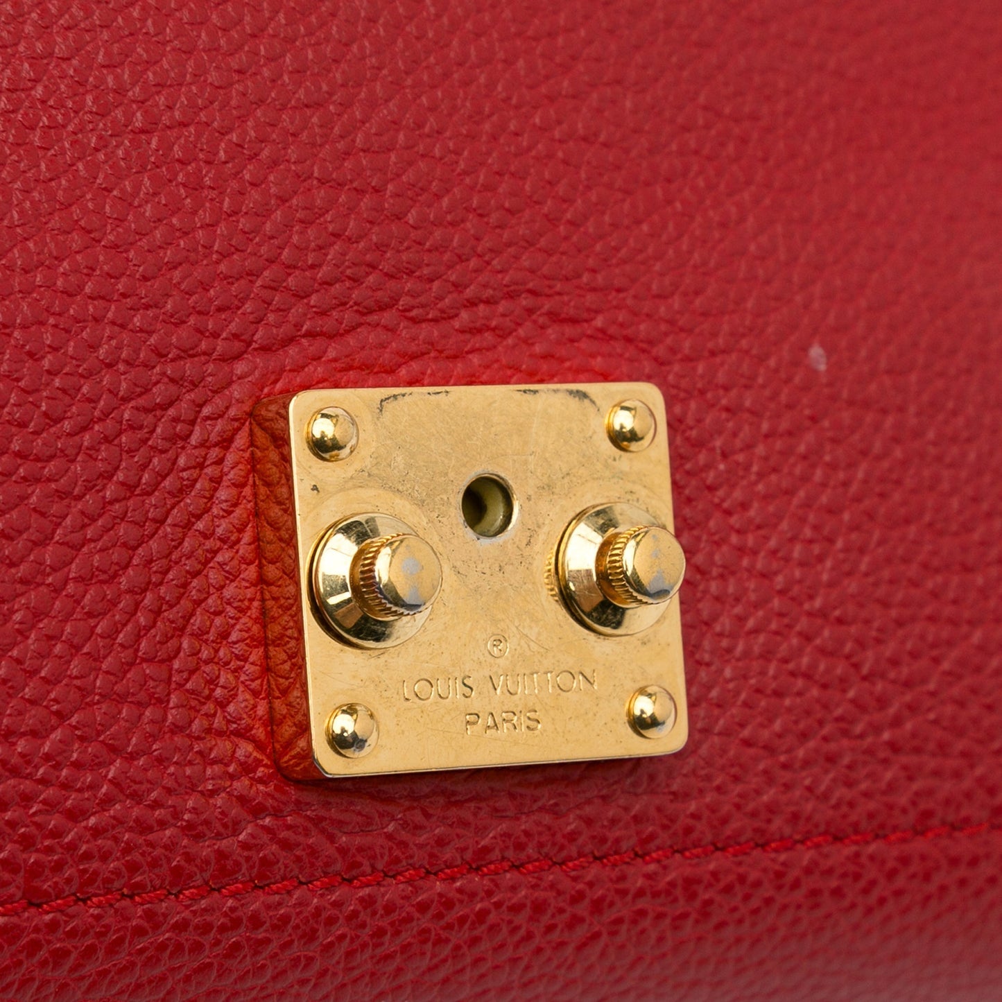 Red Louis Vuitton Monogram Empreinte Saint Germain PM Shoulder Bag