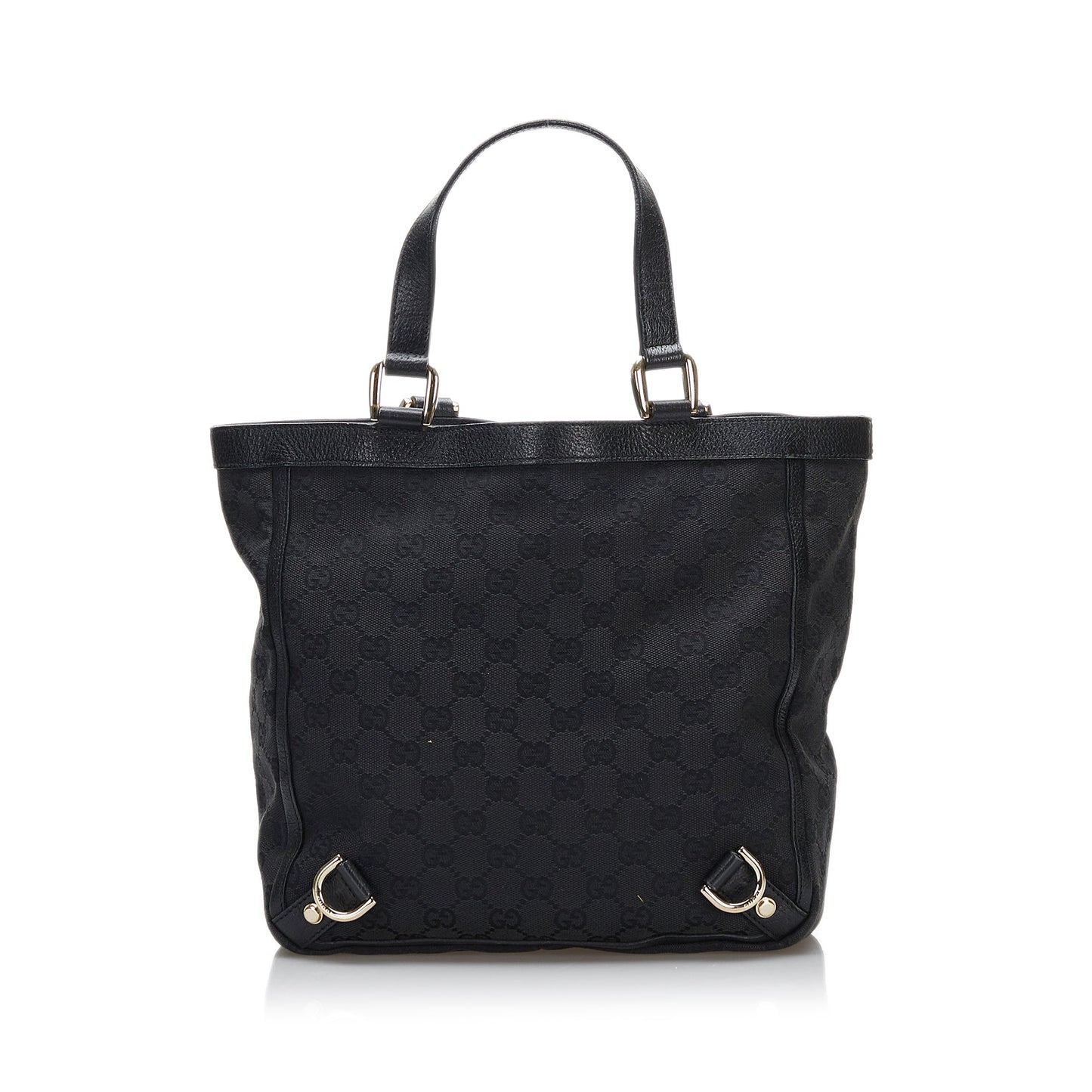 Gucci Abbey Tote Bag Black GG Canvas