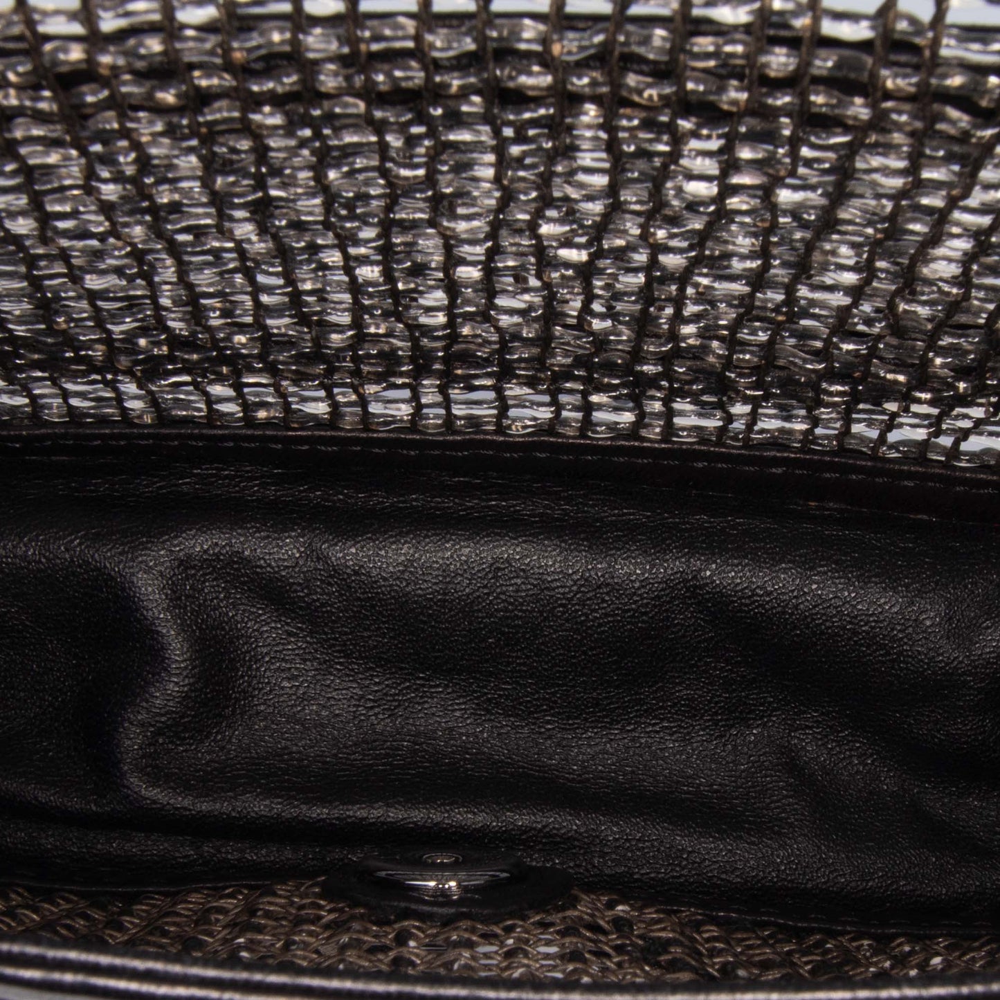 Black Chanel Small Mesh Butterfly Flap Shoulder Bag