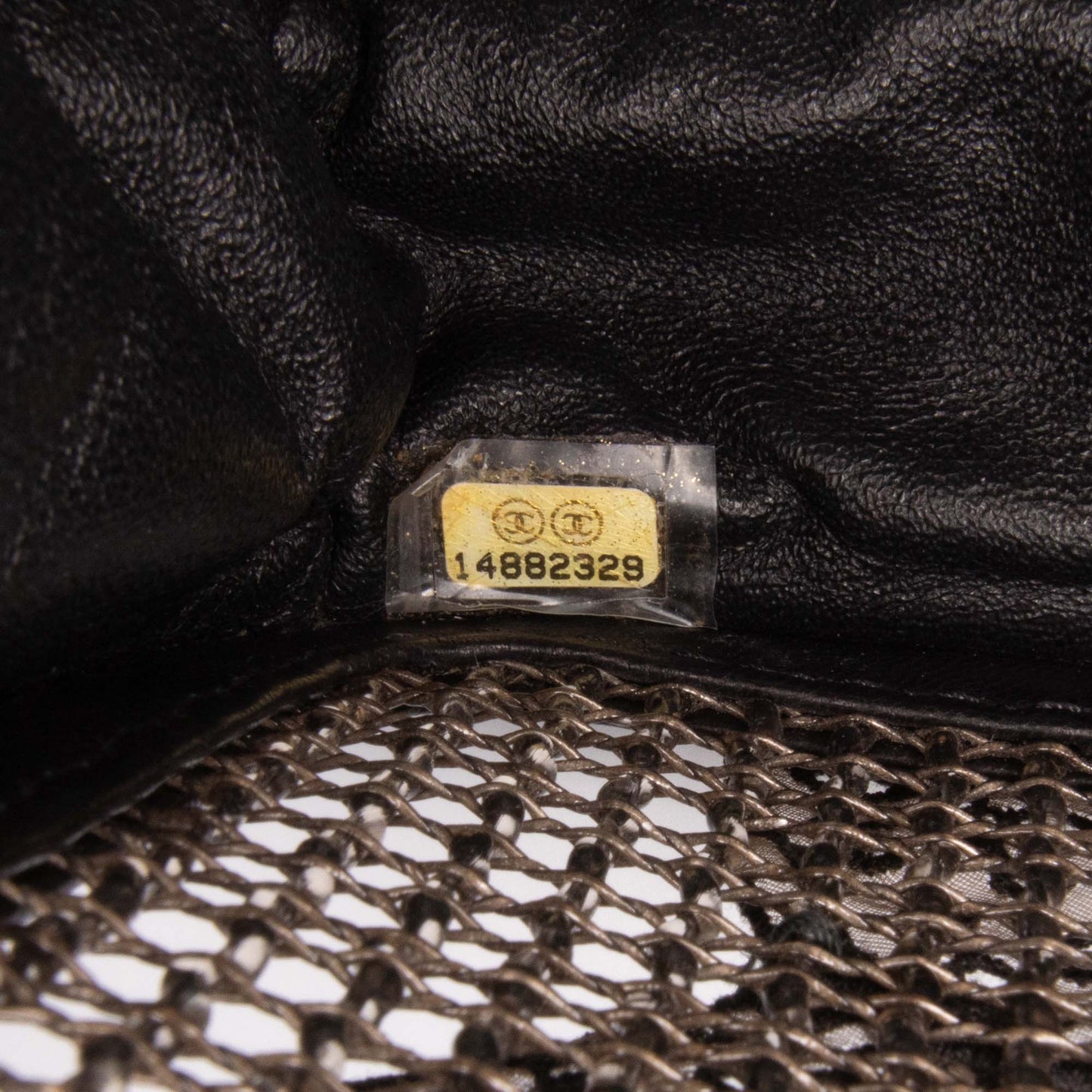 Black Chanel Small Mesh Butterfly Flap Shoulder Bag