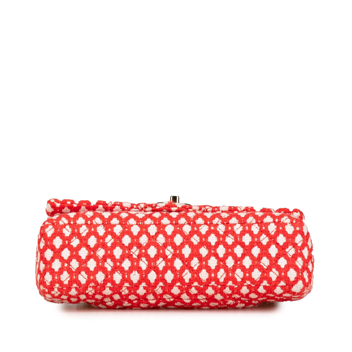 Red Chanel Jumbo Tweed Double Flap Shoulder Bag