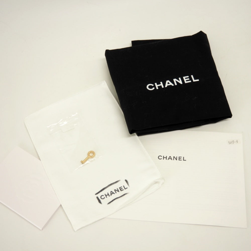 CHANEL Shoulder Bag Matt caviar skin beige COCO Mark