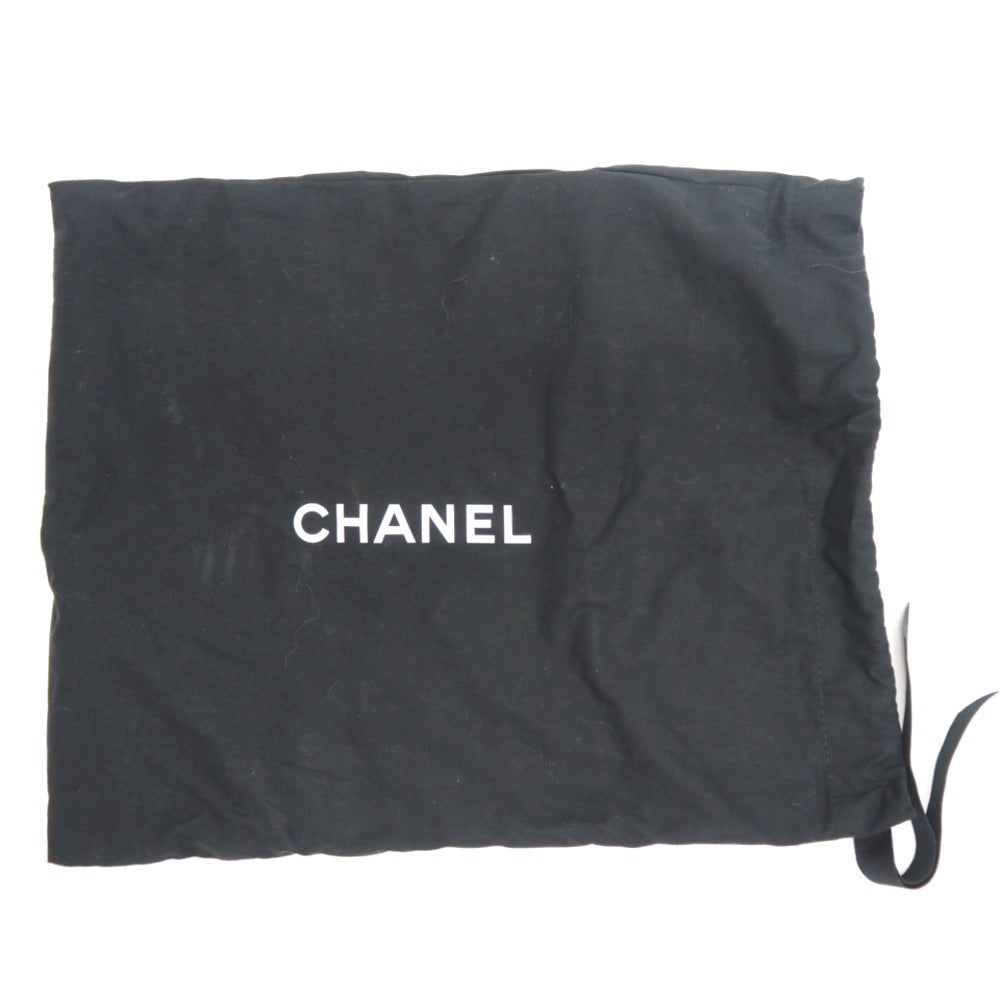CHANEL Shoulder Bag Leather, Tweed khaki COCO Mark Boy Chanel