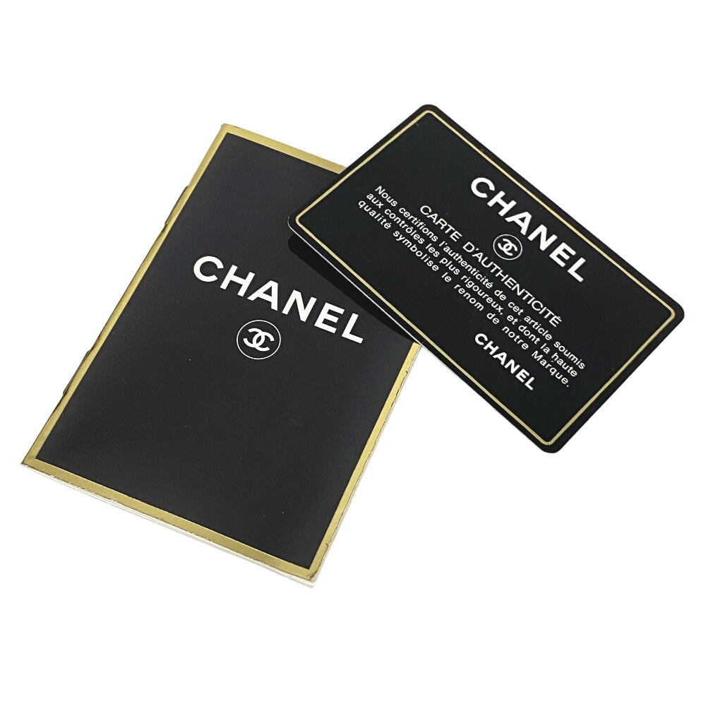 CHANEL Shoulder Bag lambskin black COCO Mark Deca Trasse