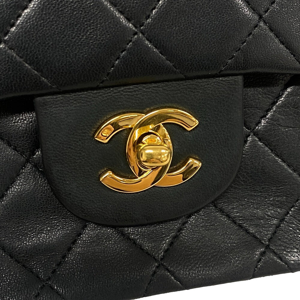 CHANEL Shoulder Bag lambskin Brown Matrasse COCO Mark