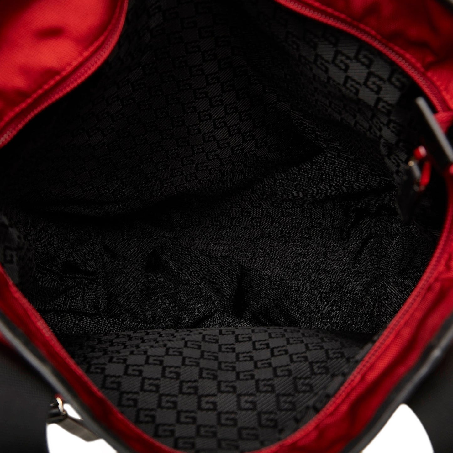 Red Gucci Nylon Tote Bag
