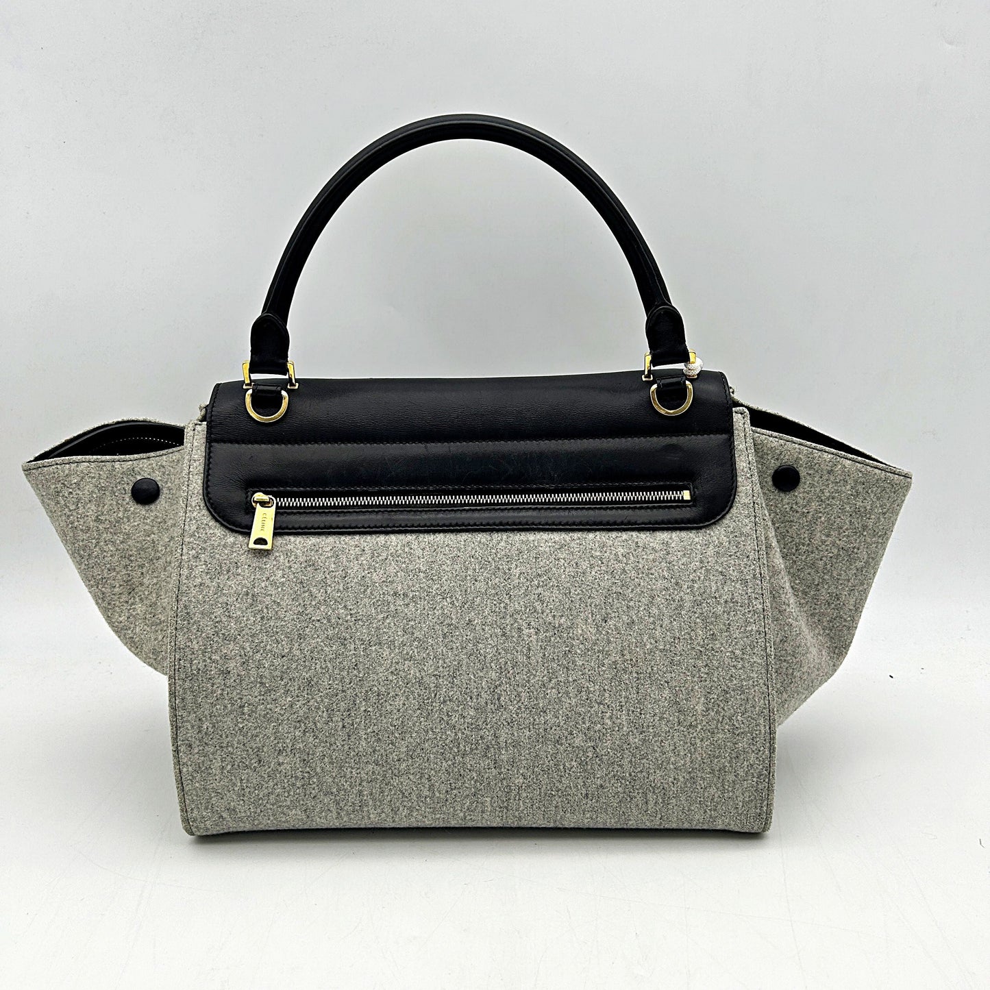 Celine Medium Felt Trapeze Bag - Grey Totes, Handbags LA18532