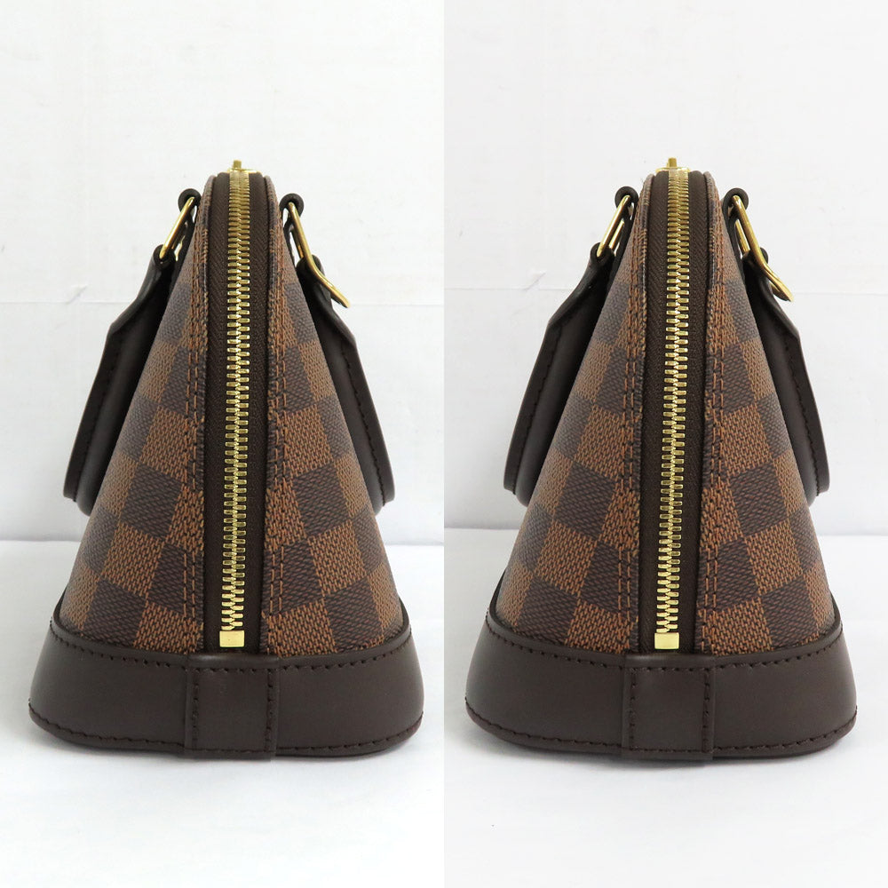 Louis Vuitton ALMA BB N41221 Damier Evene HandBag 2WAY Shoulder Bag Crossbody Brown G Gold Padlock Lugg Key Leather