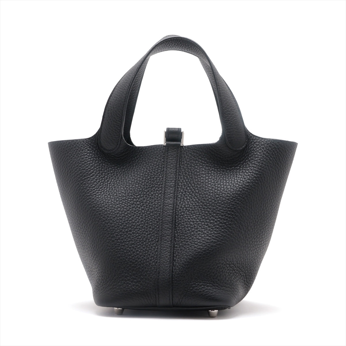 Hermes Picotin Lock 18 PM Clemence Black Silver G