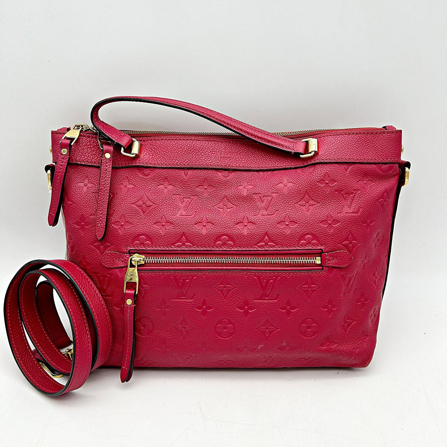 Louis Vuitton LV Monogram Spontini - Red Shoulder Bags, Handbags LA22769