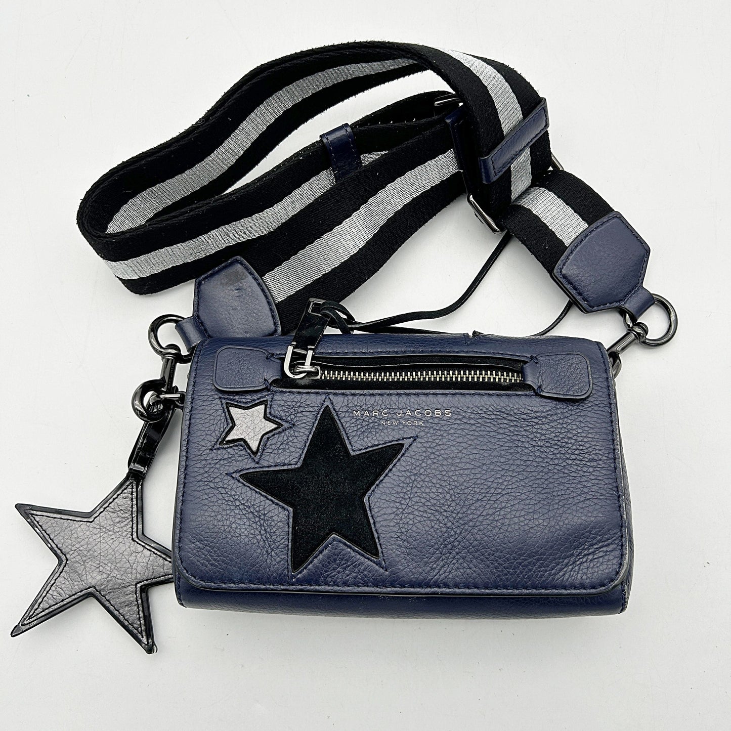 Marc Jacobs Star Embellished Leather Crossbody Bag - Blue Crossbody Bags, Handbags LA17026
