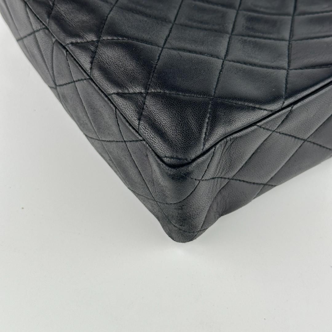 Chanel Vintage Twisted CC Camera Shoulder Bag Quilted Lambskin Small Black MR