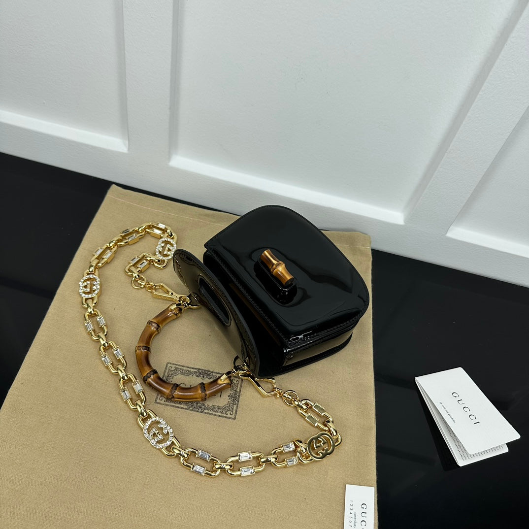 BOLSA GUCCI BAMBOO 1947 PEQUENA