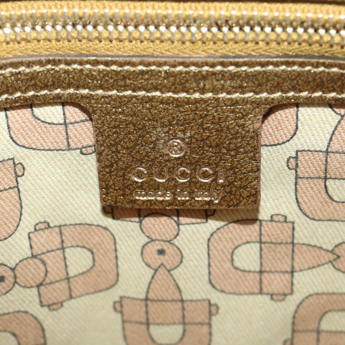 GUCCI GG Canvas Tote Bag Beige Gold 137396 ac1626