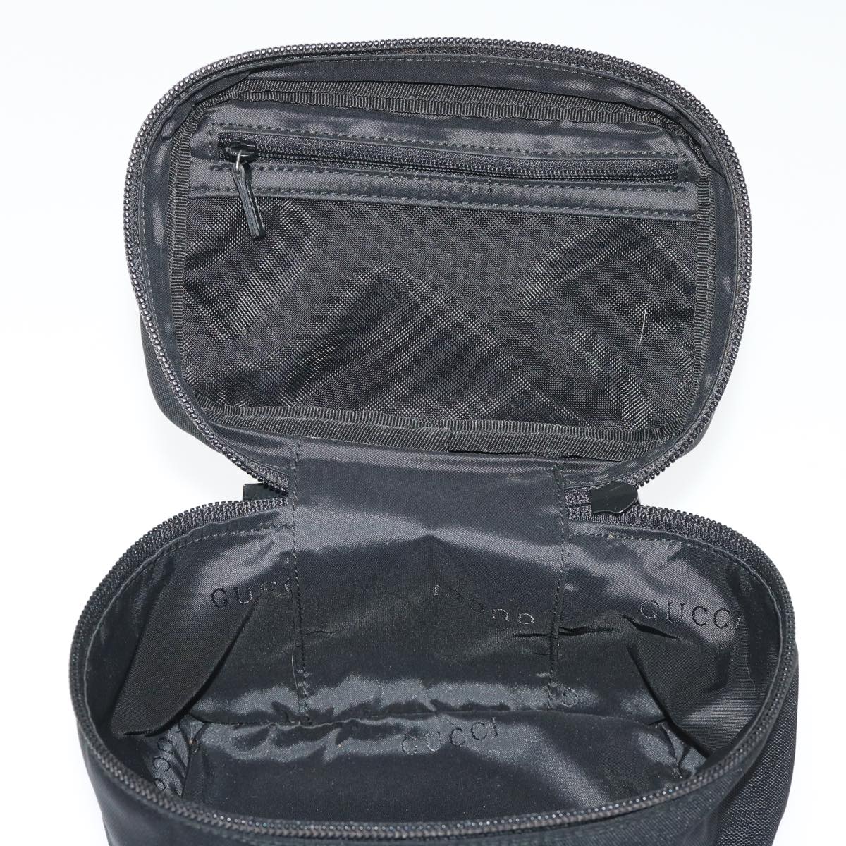 GUCCI Vanity Cosmetic Pouch Nylon Black 0390951 001998 ac2023