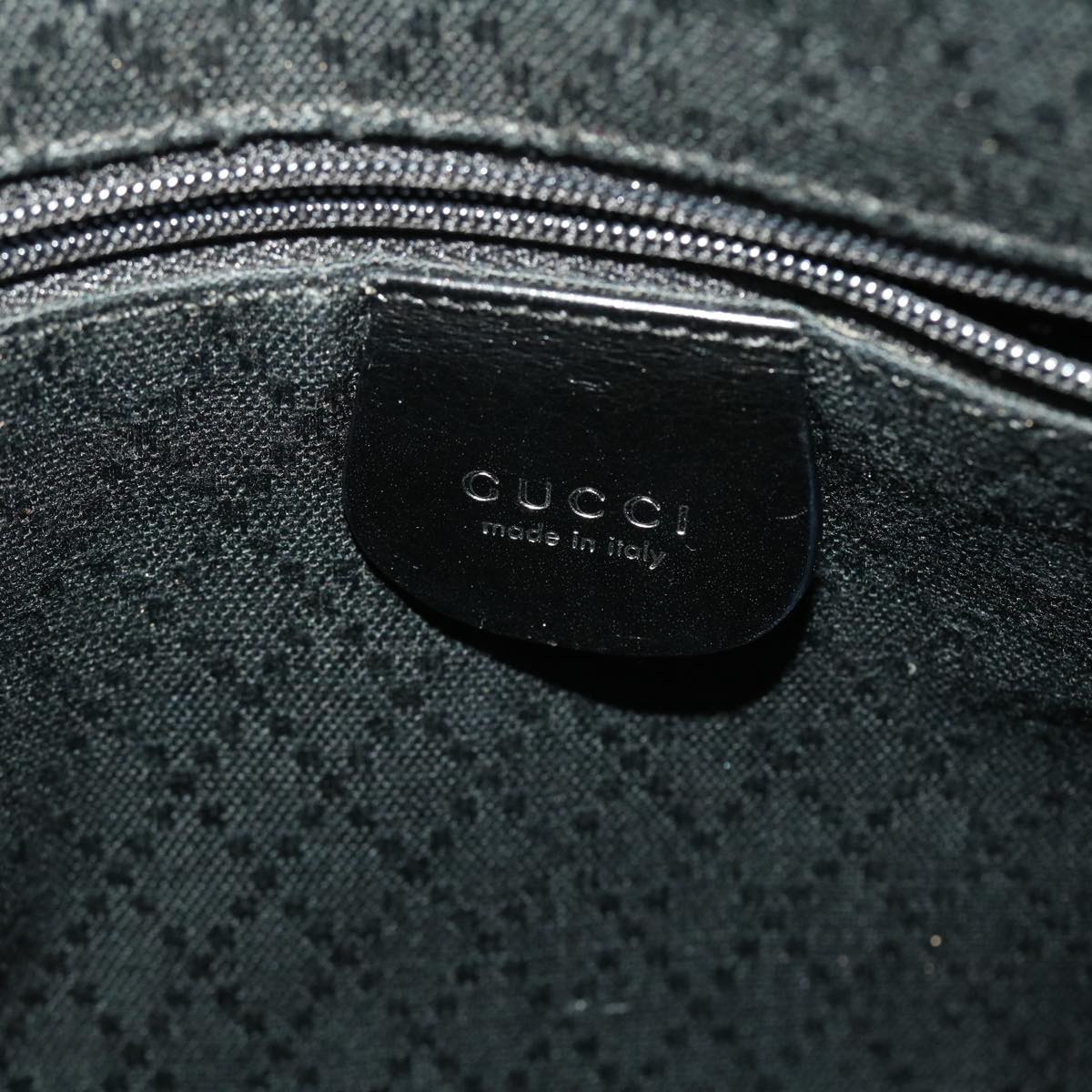 GUCCI Shoulder Bag Nylon Leather Black 00228650504 ac2038