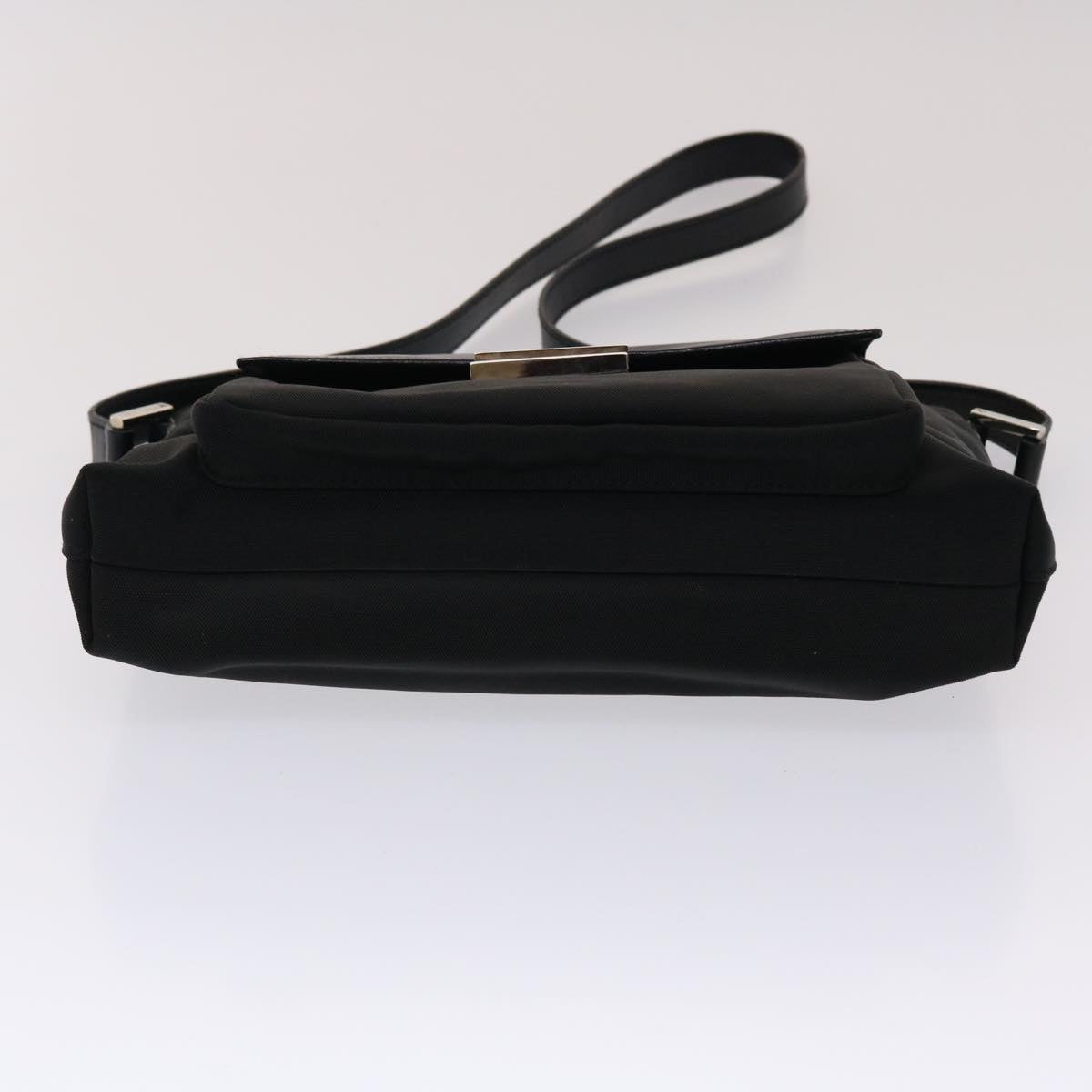 GUCCI Shoulder Bag Nylon Leather Black 00228650504 ac2038