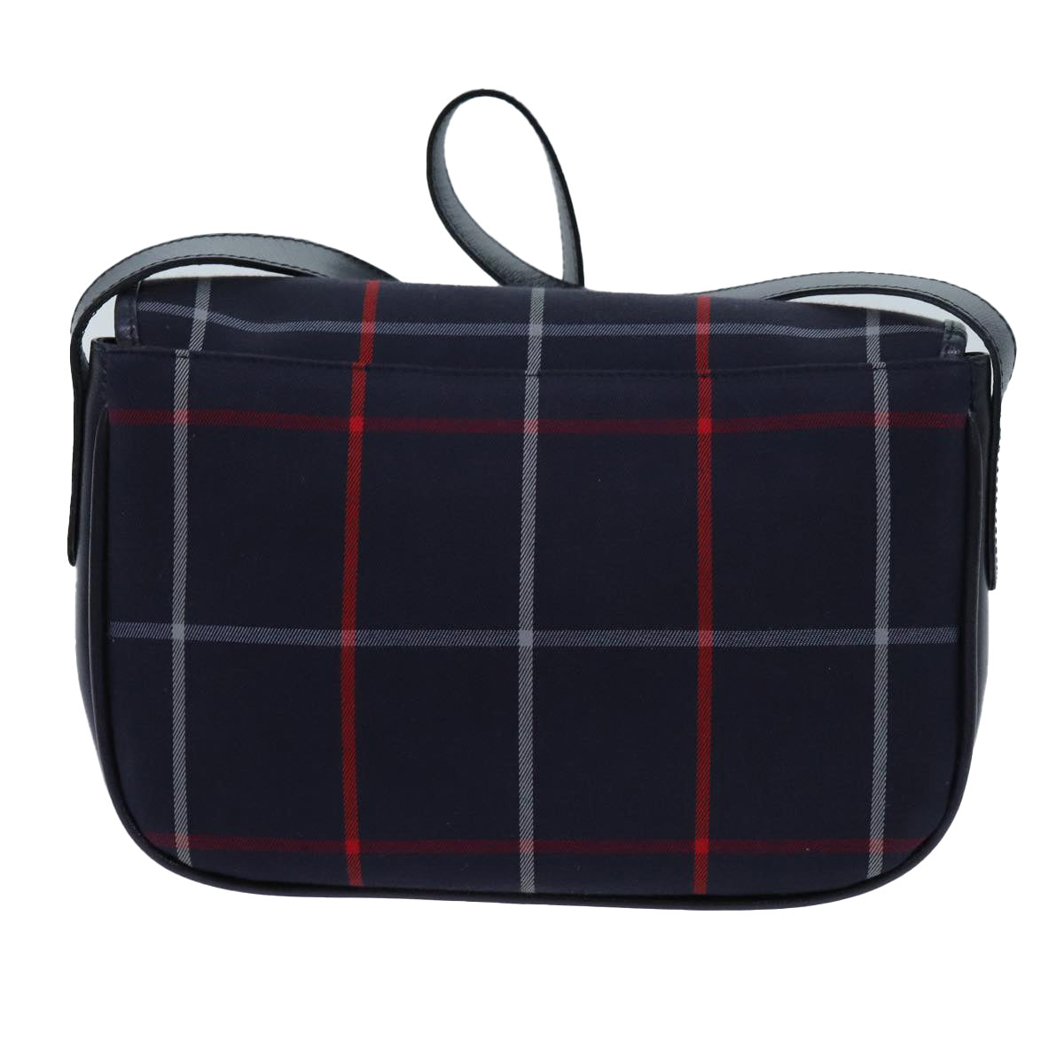 BurberrySs Nova Check Shoulder Bag Canvas Navy Auth ac2919