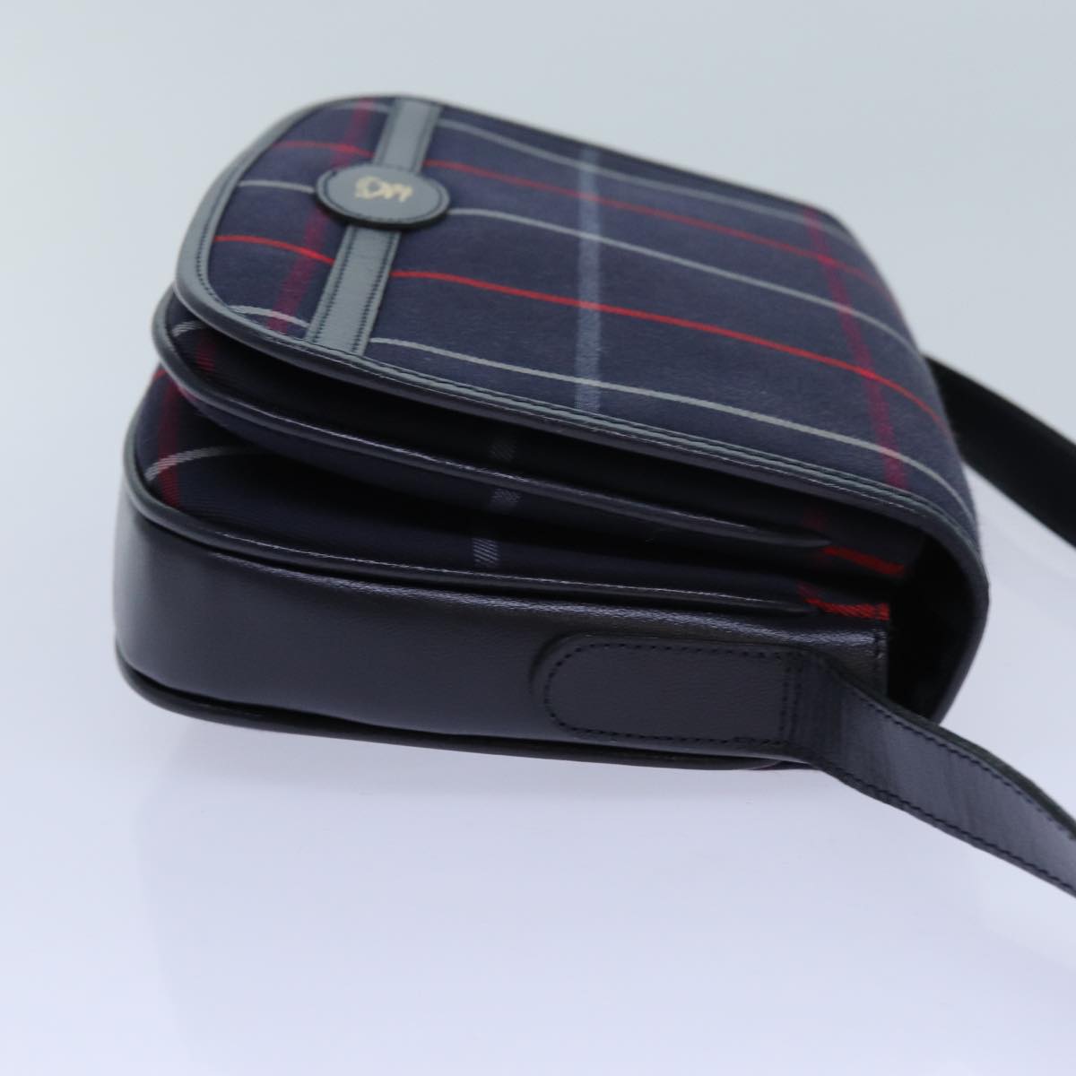 BurberrySs Nova Check Shoulder Bag Canvas Navy Auth ac2919