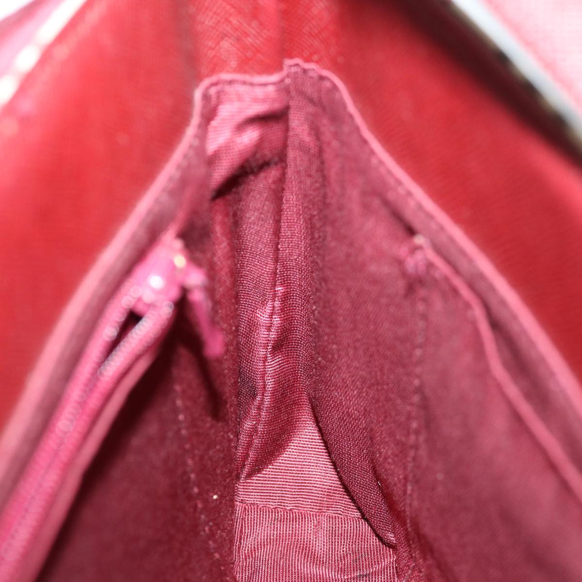 Burberry Nova Check Shoulder Bag Canvas Red Auth ac2926