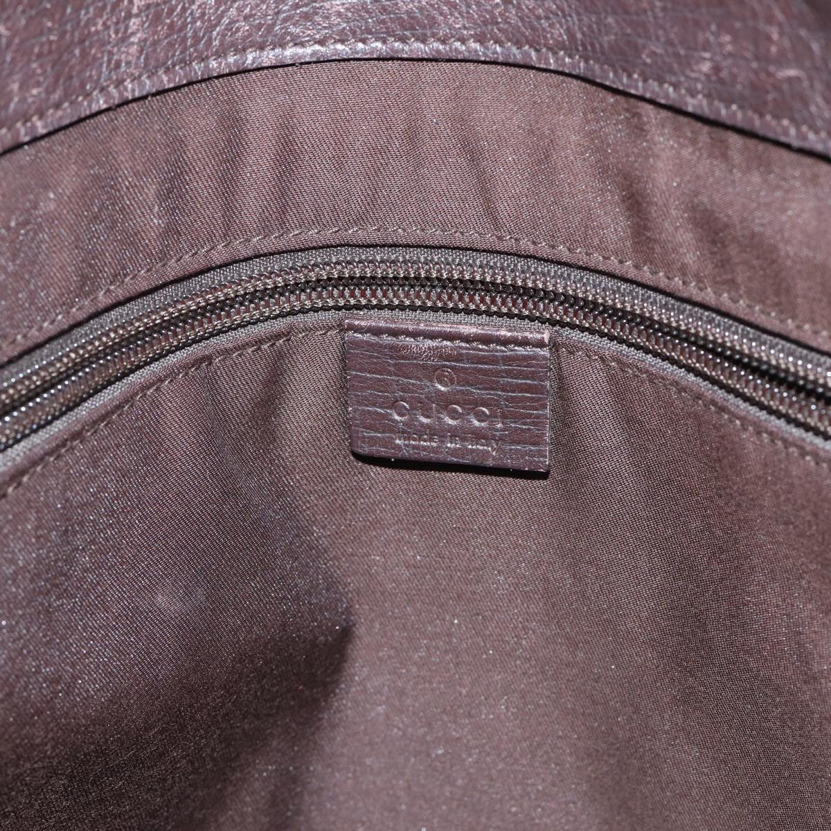 GUCCI GG Canvas Tote Bag Coated Canvas Beige Auth ac3262
